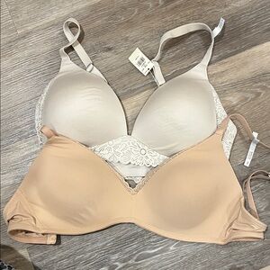 Aerie 36D Cream and Tan Bras Set of 2